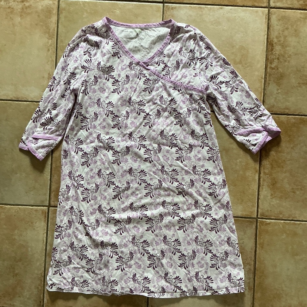 Garnet Hill Asian Wrap Nightgown XL NWOT